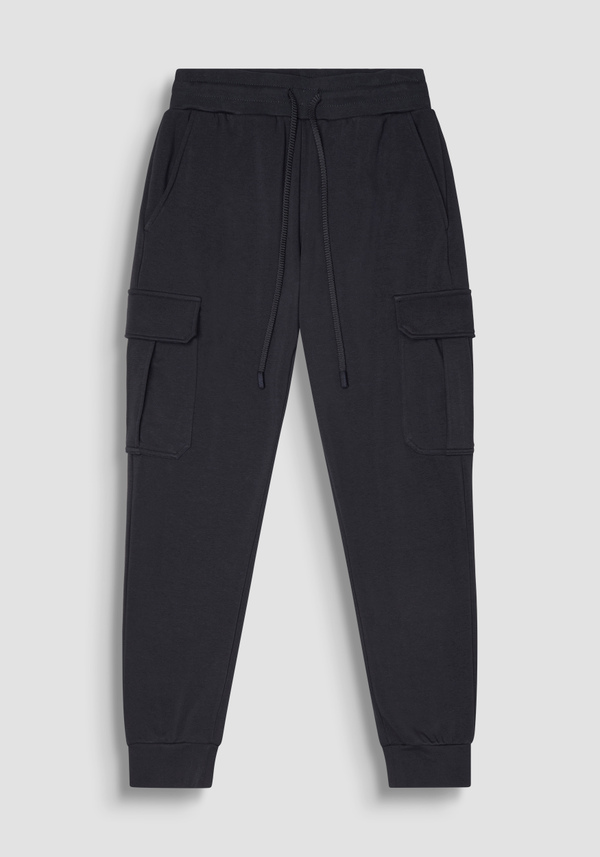 REGULAR FIT COTTON SWEATSHIRT TROUSERS IN SUSTAINABLE COTTON BLEND WITH LARGE POCKETS - Antony Morato Online Shop