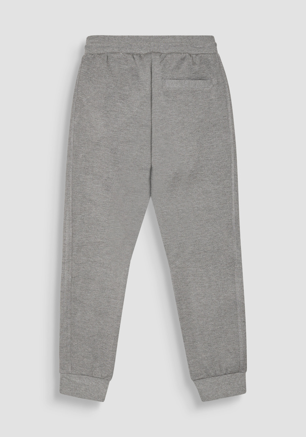 REGULAR FIT VISCOSE BLEND SWEATPANTS WITH RUBBERISED LOGO - Antony Morato Online Shop