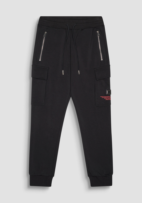 REGULAR FIT COTTON SWEATSHIRT TROUSERS RED TAG - Antony Morato Online Shop