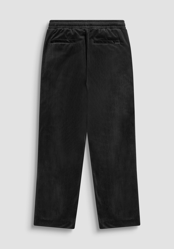 RELAXED FIT FLEECE TROUSERS VELVET EFFECT - Antony Morato Online Shop