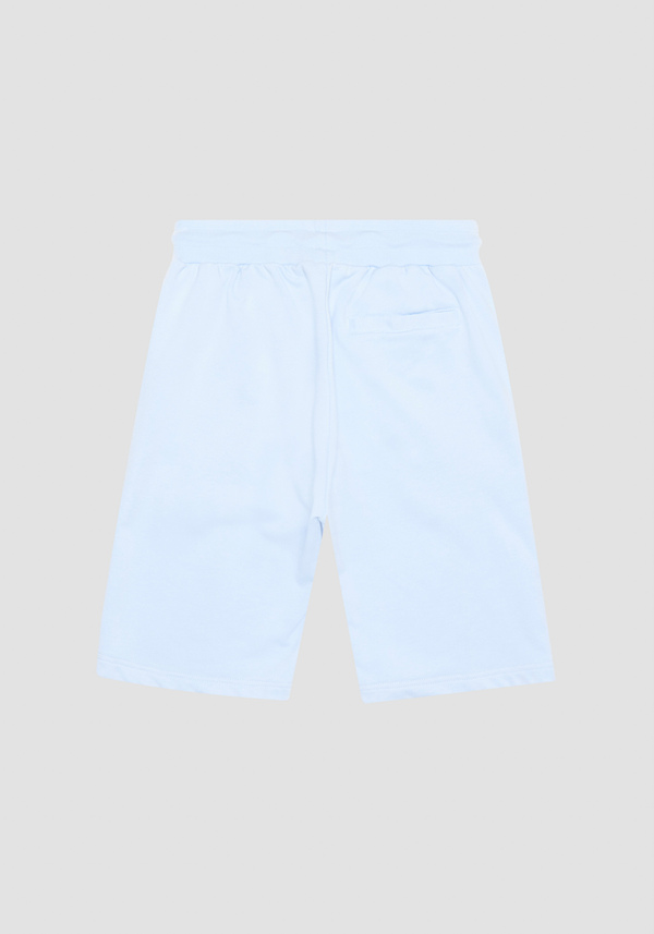 REGULAR FIT COTTON-BLEND STRETCH FLEECE SHORTS WITH EMBROIDERED LOGO - Antony Morato Online Shop