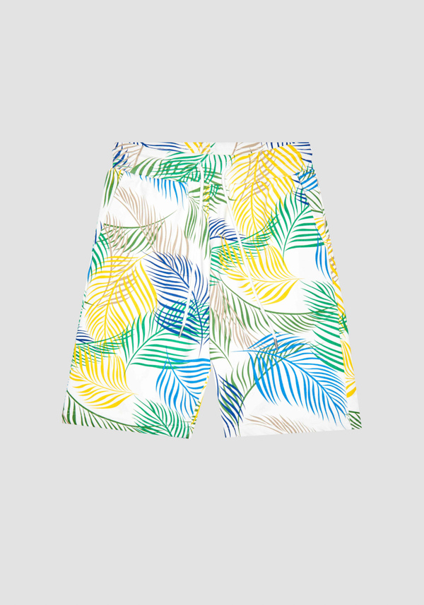 FLEECE SHORTS REGULAR FIT WITH ALL OVER MULTICOLOR PRINT - Antony Morato Online Shop