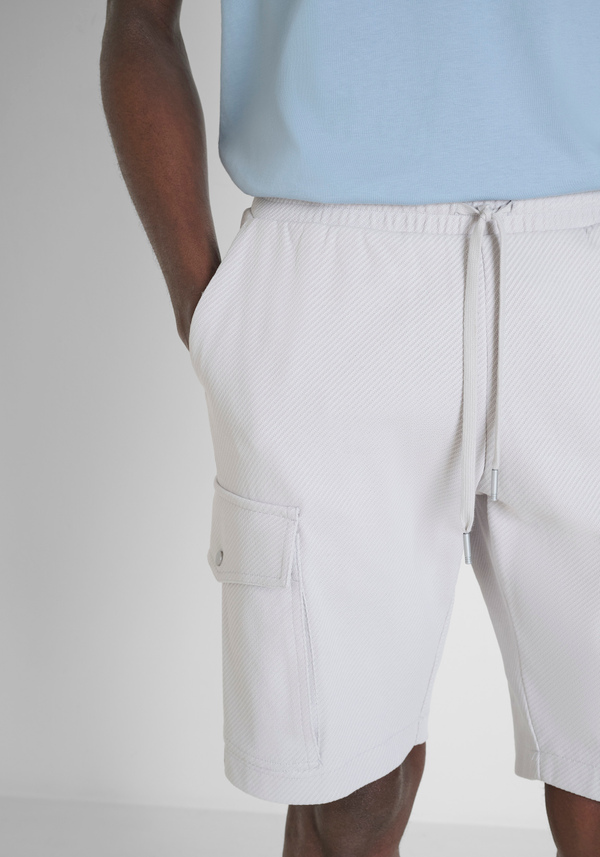 PANTALONCINI IN FELPA REGULAR FIT IN MISTO COTONE CON LOGO IN METALLO - Antony Morato Online Shop