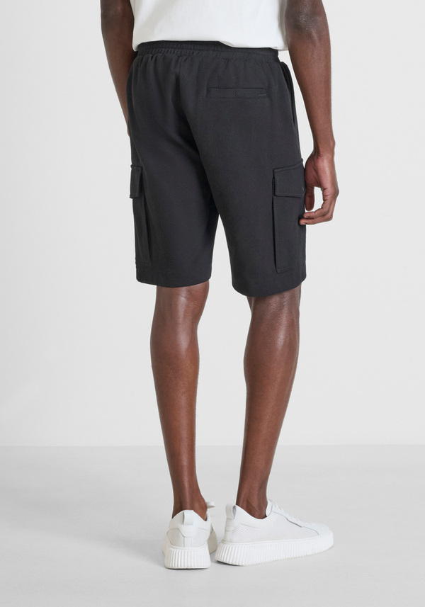 PANTALONCINI IN FELPA REGULAR FIT IN MISTO COTONE CON LOGO IN METALLO - Antony Morato Online Shop