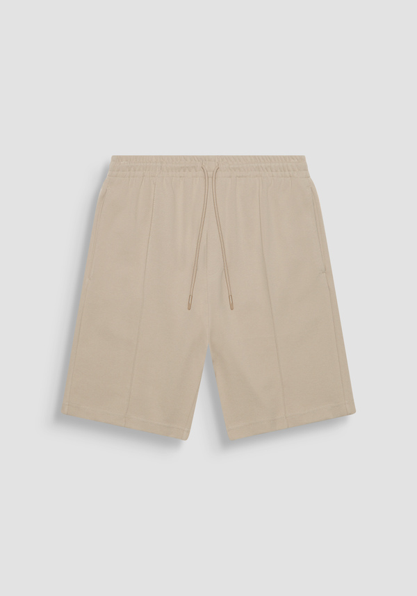 KURZE HOSE CARROT FIT IN SWEATSHIRTSTOFF AUS ELASTISCHER BAUMWOLLE MIT KORDELZUG - Antony Morato Online Shop