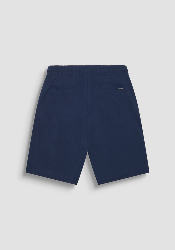 CARROT FIT STRETCH COTTON SHORT SWEATPANTS WITH DRAWSTRING - Antony Morato Online Shop