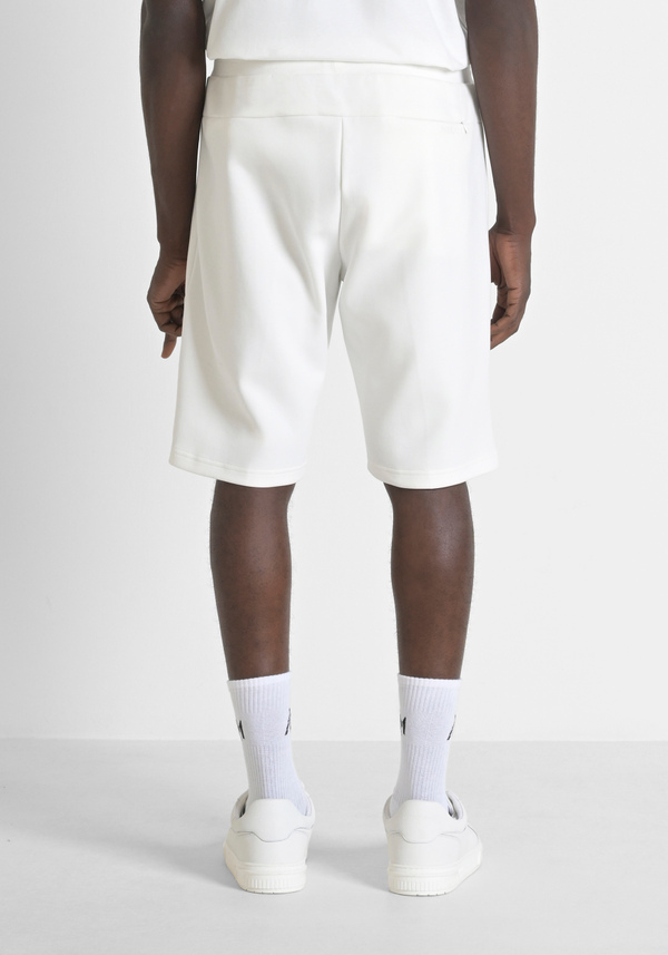 PANTALONCINI IN FELPA REGULAR FIT IN COTONE CON LOGO GOMMATO - Antony Morato Online Shop