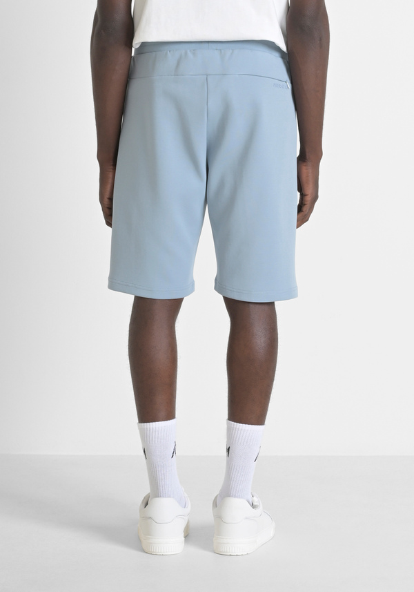 PANTALONCINI IN FELPA REGULAR FIT IN COTONE CON LOGO GOMMATO - Antony Morato Online Shop