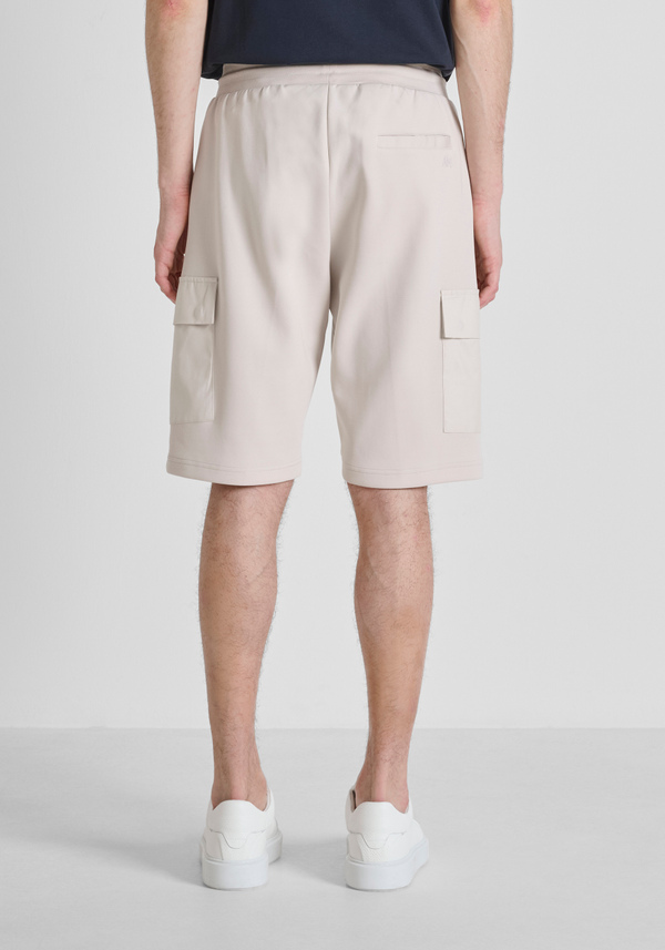 SHORTS REGULAR FIT AUS SWEATSHIRT-STOFF MIT TIGER-PRINT - Antony Morato Online Shop