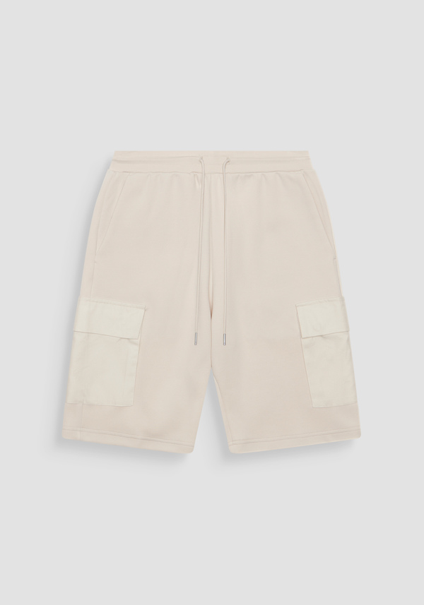 SHORTS REGULAR FIT AUS SWEATSHIRT-STOFF MIT TIGER-PRINT - Antony Morato Online Shop