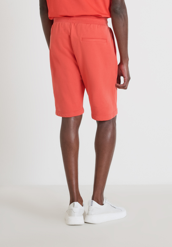 PANTALONCINI IN FELPA REGULAR FIT IN MISTO COTONE CON LOGO RICAMATO - Antony Morato Online Shop