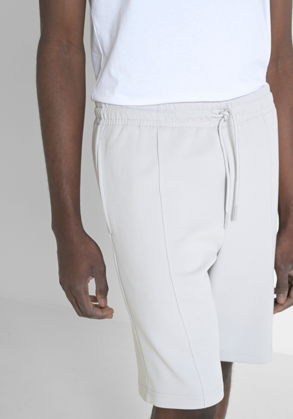 SHORT REGULAR FIT EN MOLLETON AVEC LOGO BRODÉ - Antony Morato Online Shop
