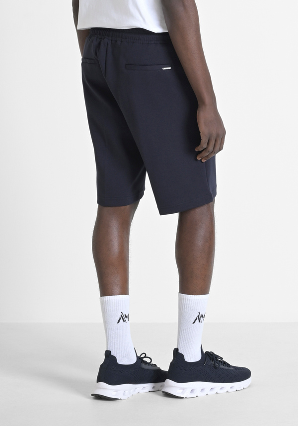 SHORT REGULAR FIT EN MOLLETON AVEC LOGO BRODÉ - Antony Morato Online Shop