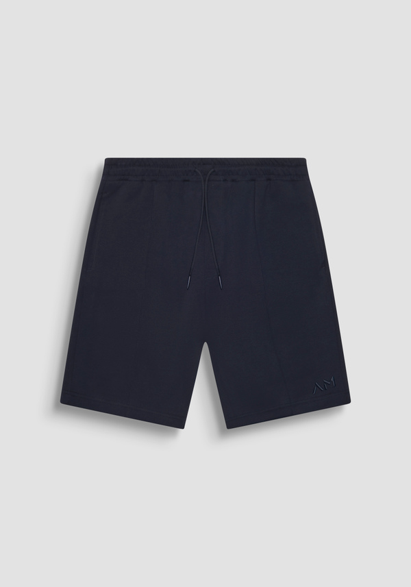 SHORT REGULAR FIT EN MOLLETON AVEC LOGO BRODÉ - Antony Morato Online Shop