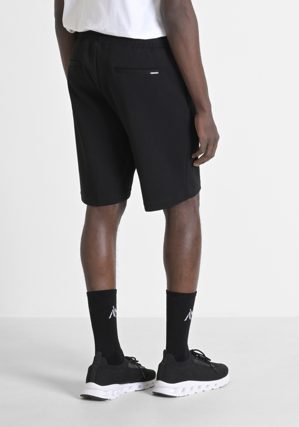 SHORT REGULAR FIT EN MOLLETON AVEC LOGO BRODÉ - Antony Morato Online Shop
