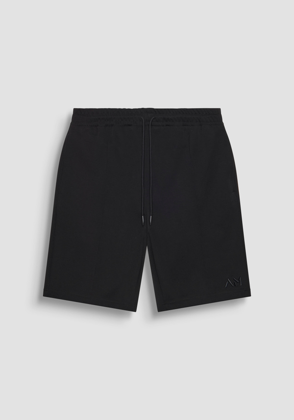 SHORT REGULAR FIT EN MOLLETON AVEC LOGO BRODÉ - Antony Morato Online Shop