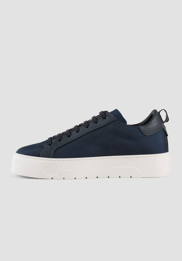 "NEW METAL" NYLON AND LEATHER SNEAKER - Antony Morato Online Shop