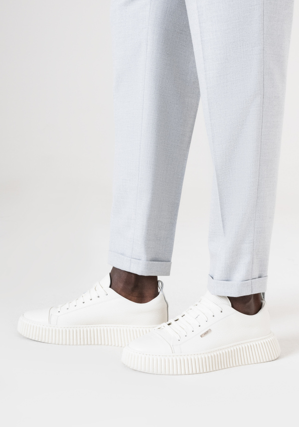 SNEAKERS „ALLEN“ AUS CREMEFARBENEM LEDER - Antony Morato Online Shop