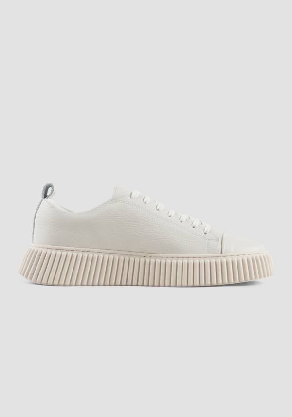 SNEAKERS „ALLEN“ AUS CREMEFARBENEM LEDER - Antony Morato Online Shop
