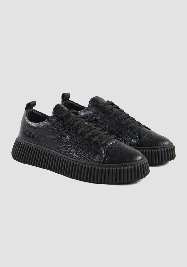 SNEAKERS „ALLEN“ AUS SCHWARZFARBENEM LEDER - Antony Morato Online Shop