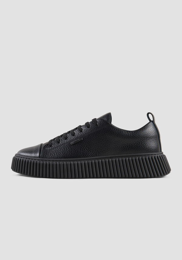 SNEAKERS „ALLEN“ AUS SCHWARZFARBENEM LEDER - Antony Morato Online Shop