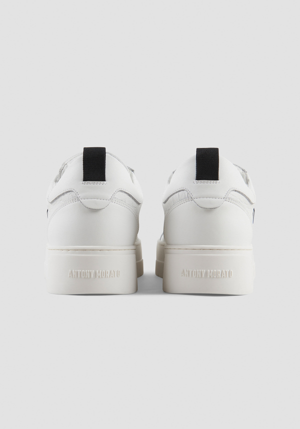 SNEAKERS „METAL BOLD“ ANIMAL AUS WEISSEM LEDER - Antony Morato Online Shop