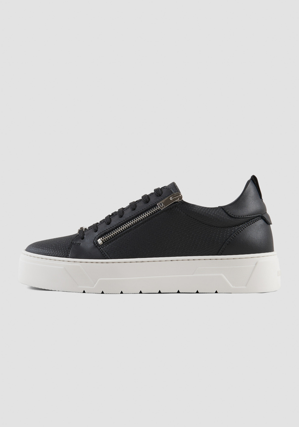 LEDER-SNEAKER MIT REISSVERSCHLUSS - Antony Morato Online Shop