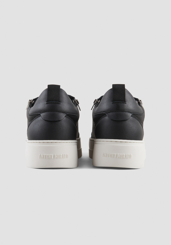 LEDER-SNEAKER MIT REISSVERSCHLUSS - Antony Morato Online Shop