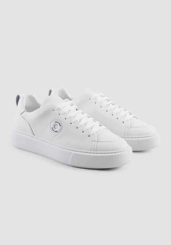 "AIL" SNEAKERS IN WHITE LEATHER - Antony Morato Online Shop