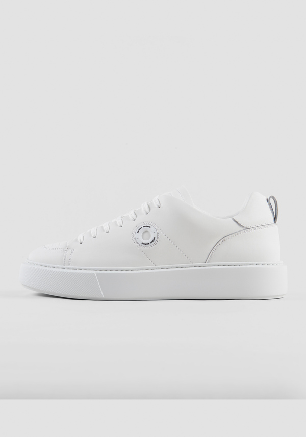 "AIL" SNEAKERS IN WHITE LEATHER - Antony Morato Online Shop