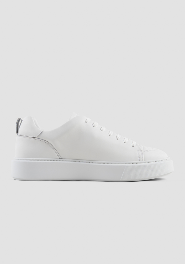"AIL" SNEAKERS IN WHITE LEATHER - Antony Morato Online Shop