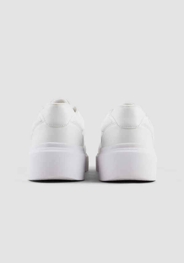 "FABIAN" SNEAKERS IN WHITE FAUX LEATHER - Antony Morato Online Shop