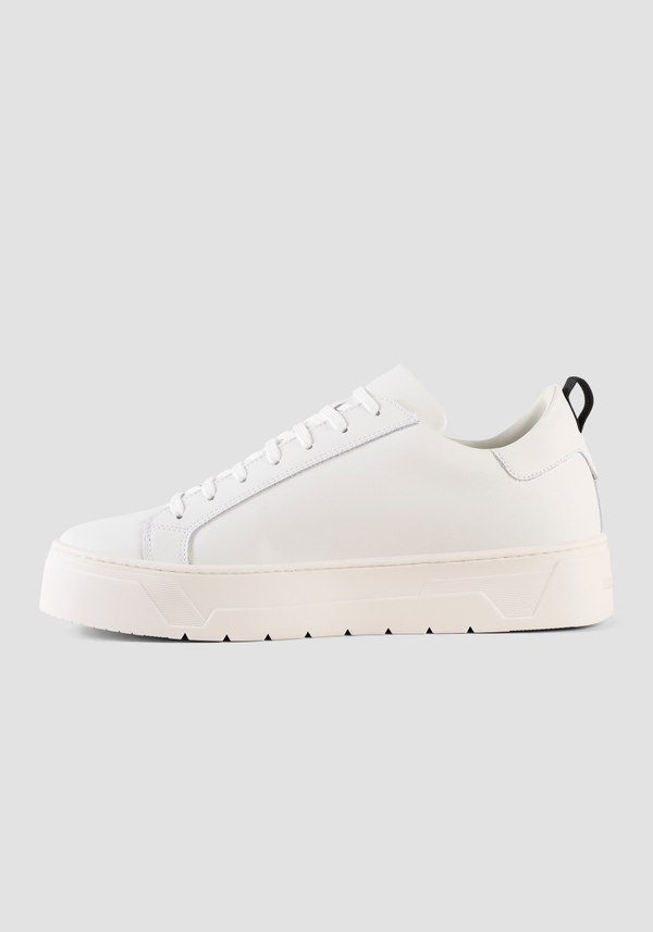 "FLARE" LEATHER SNEAKERS - Antony Morato Online Shop