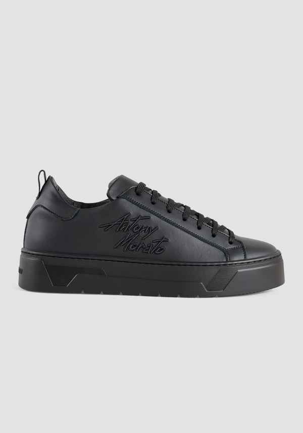 "FLARE" LEATHER SNEAKERS - Antony Morato Online Shop