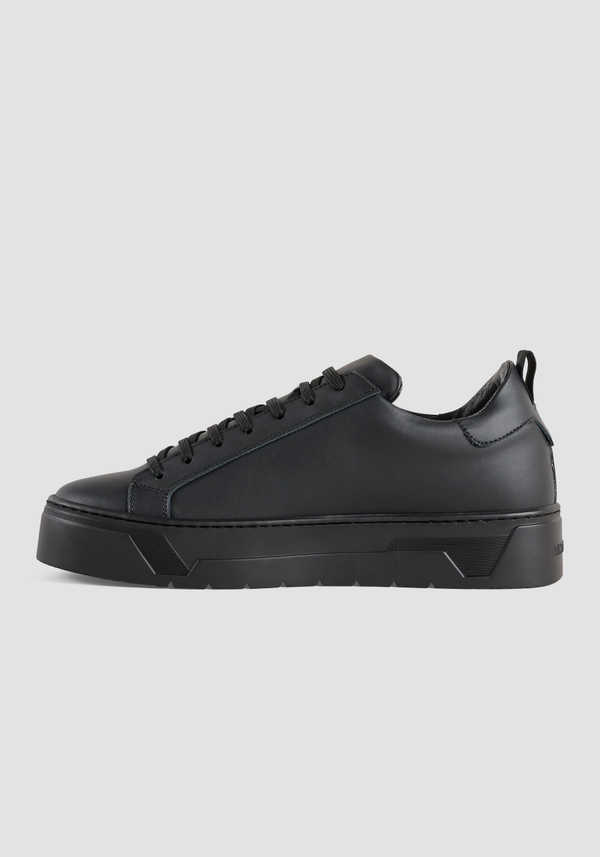 "FLARE" LEATHER SNEAKERS - Antony Morato Online Shop
