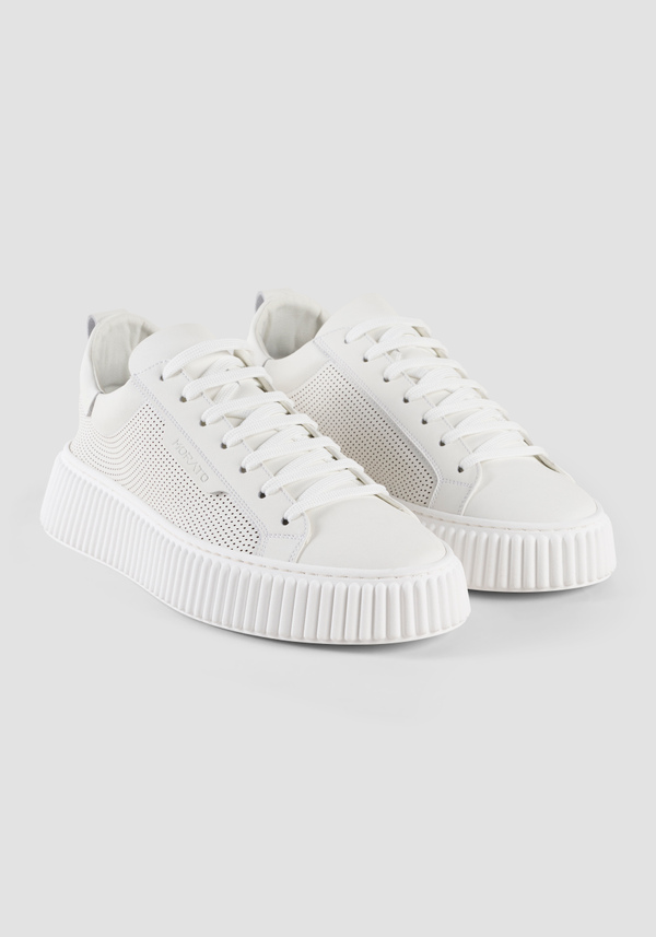 "HOPPER"  LEATHER SNEAKERS - Antony Morato Online Shop