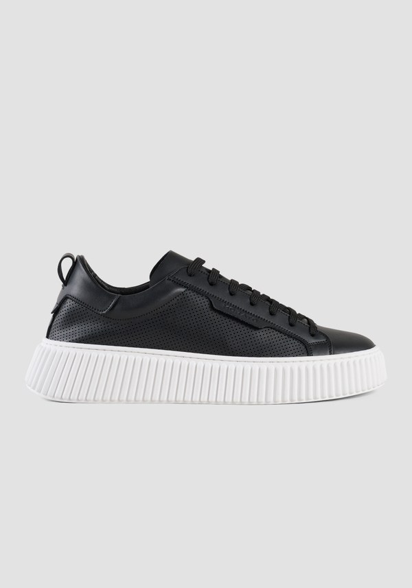 "HOPPER"  LEATHER SNEAKERS - Antony Morato Online Shop