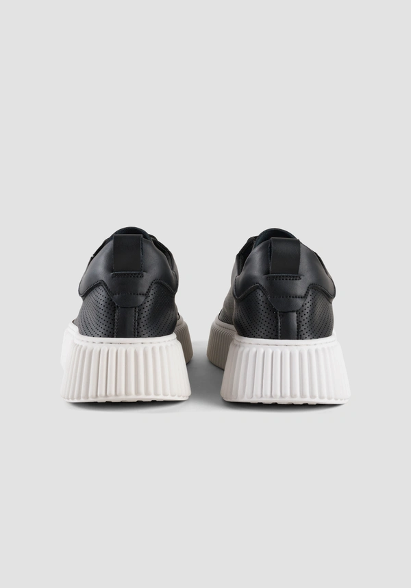 "HOPPER"  LEATHER SNEAKERS - Antony Morato Online Shop