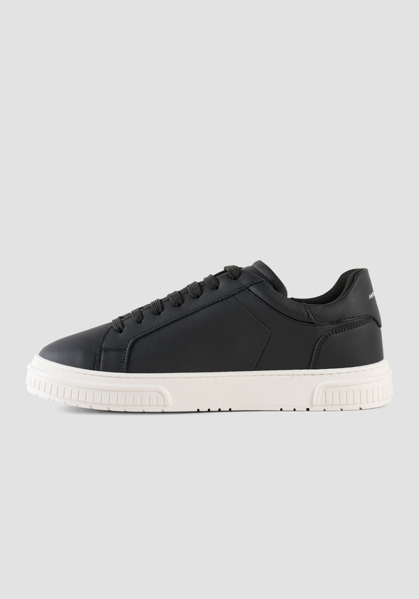 SNEAKER BASSA "THEO" IN PELLE CON STAMPA TIGRE A CONTRASTO - Antony Morato Online Shop