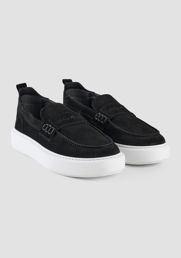 "ROWAN" SUEDE LOAFERS - Antony Morato Online Shop