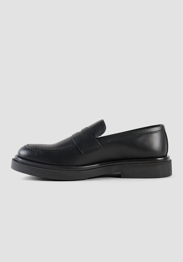 "NELSON" LEATHER LOAFERS - Antony Morato Online Shop