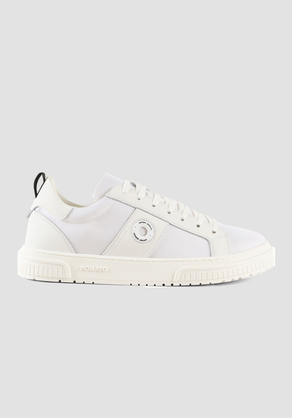 BASKETS « RICO » EN CUIR ET TISSU - Antony Morato Online Shop