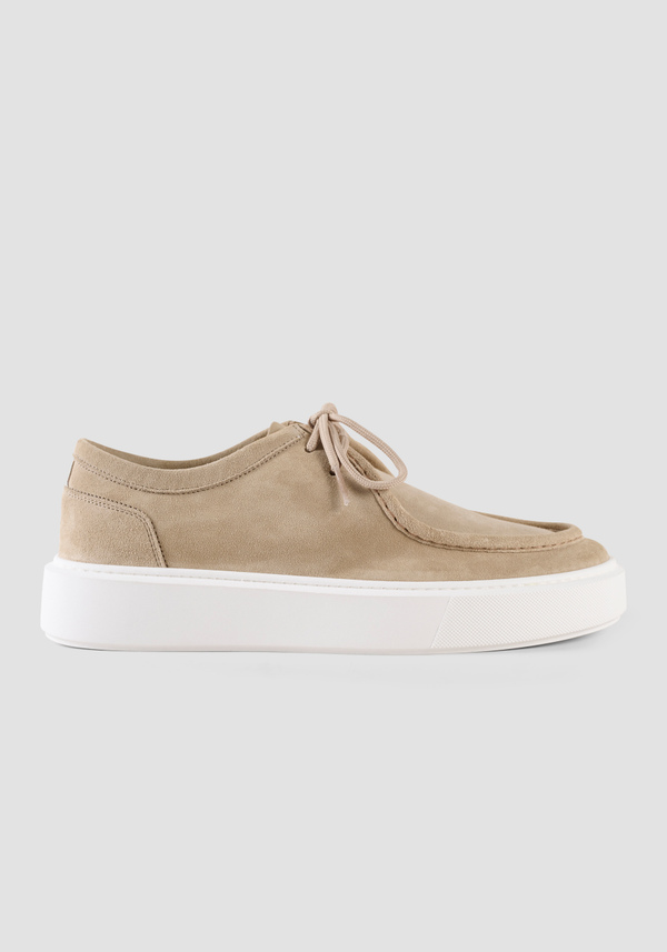 "NICHOLAS" SUEDE LOAFERS WITH LACES - Antony Morato Online Shop