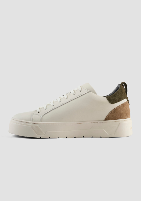 METAL "BOLD" MIX SNEAKERS IN LEATHER - Antony Morato Online Shop