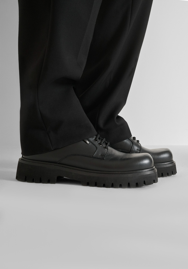 "ENMARK" DERBY SHOE IN LEATHER - Antony Morato Online Shop