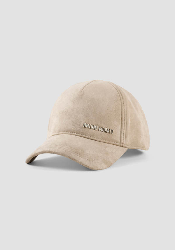 SUEDE FRONT LOGO BASEBALL CAP - Antony Morato Online Shop