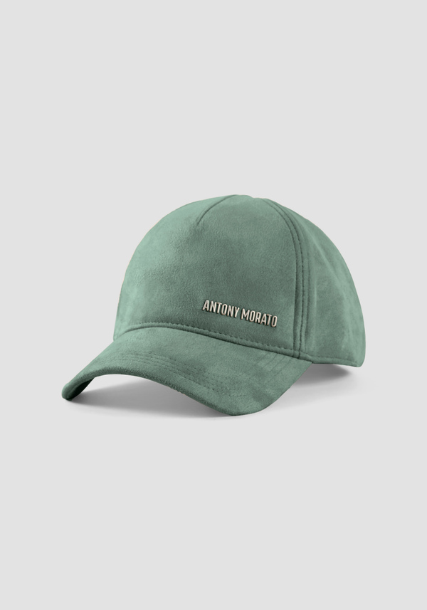 SUEDE FRONT LOGO BASEBALL CAP - Antony Morato Online Shop