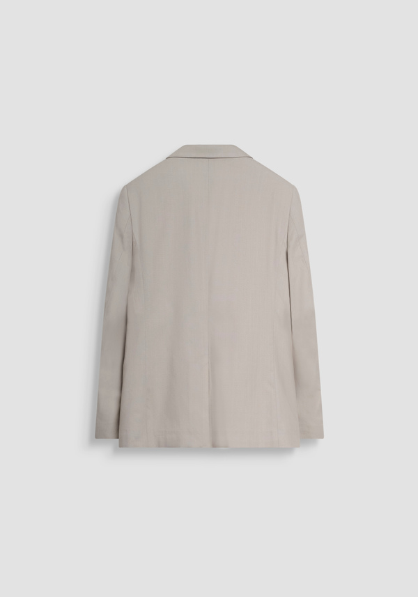 CHAQUETA CORA DE CORTE REGULAR EN TEJIDO DE MEZCLA DE LYOCELL Y ALGODÓN - Antony Morato Online Shop
