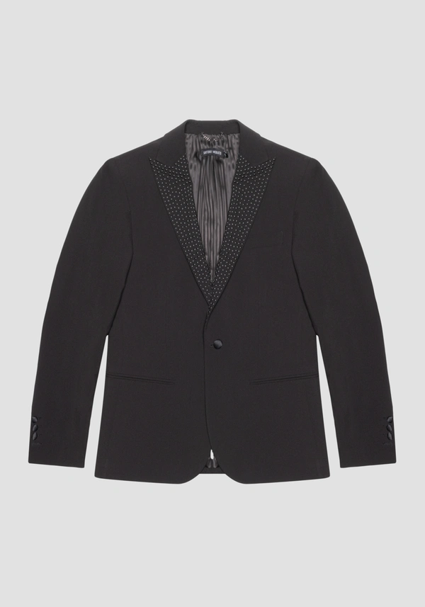 SLIM FIT „VIVIENNE“ JACKE AUS SCHWARZER VISKOSEMISCHUNG - Antony Morato Online Shop