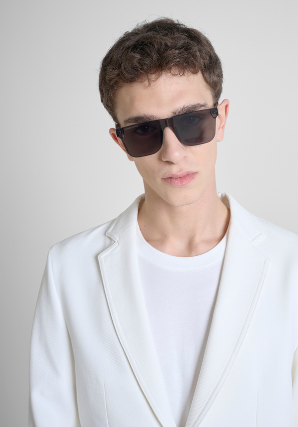 "ANOUK" SLIM-FIT JACKET IN STRETCH COTTON TWILL WITH TWO-BUTTON CLOSURE - Antony Morato Online Shop